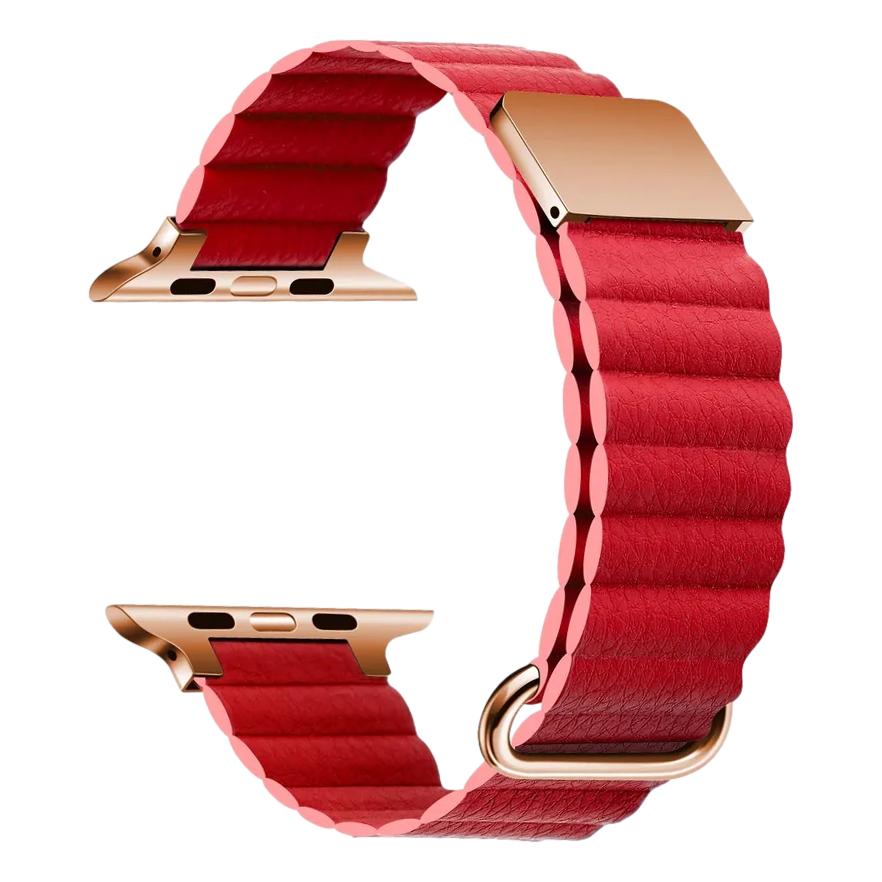 Magnetic PU Leather Band for Apple Watch