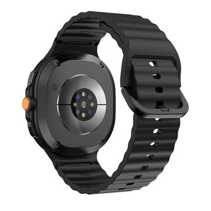 Wavy Stitch Silicone Band compatible with Samsung Galaxy Watch 8 / Classic