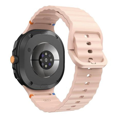 Wavy Stitch Silicone Band compatible with Samsung Galaxy Watch 8 / Classic