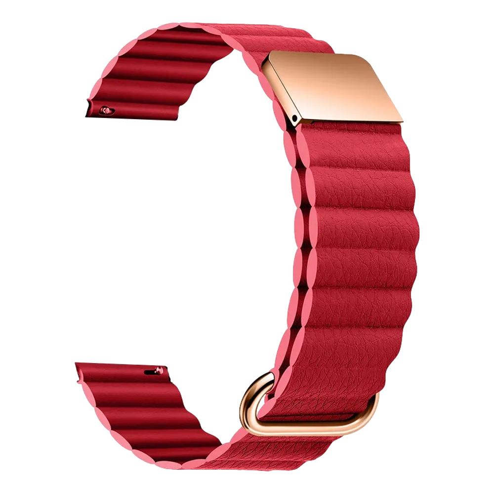 20mm Magnetic PU Leather Band for Samsung Galaxy Watch 4/5/6